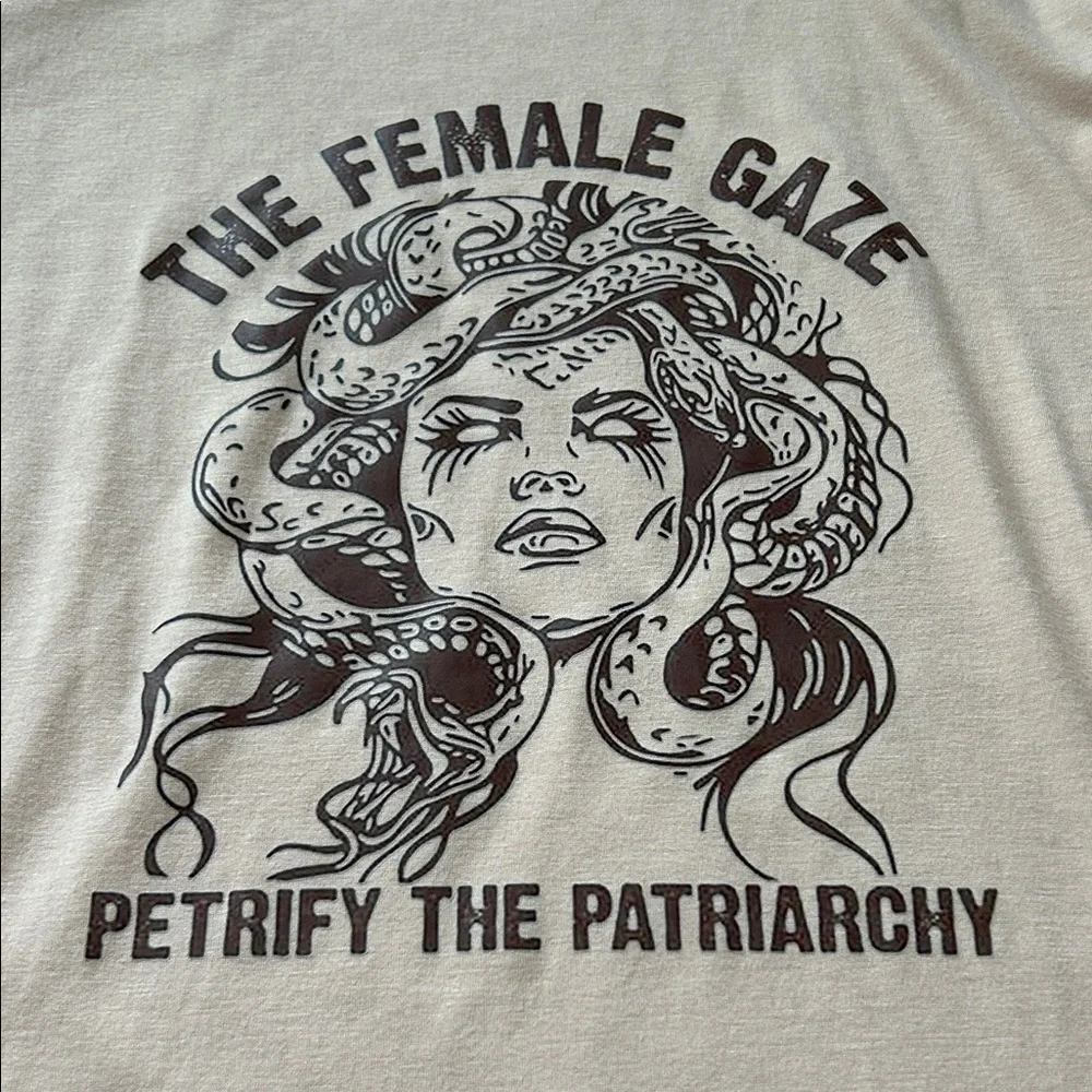 Medusa/feminist graphic tee